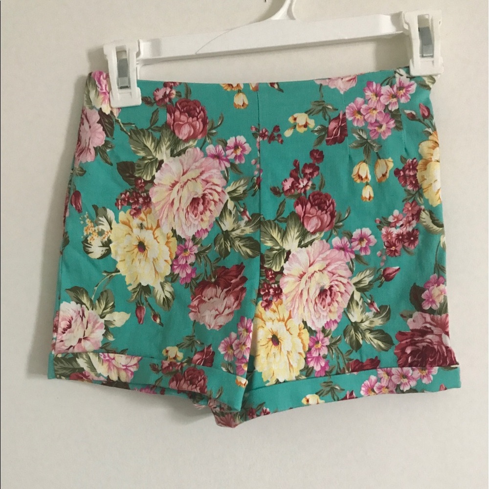 Floral shorts- Brandy Melville